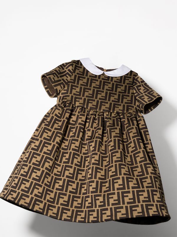 Vestido para bebé con motivo del logo FF Fendi Kids
