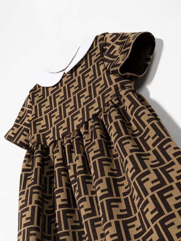 Vestido para bebé con motivo del logo FF Fendi Kids