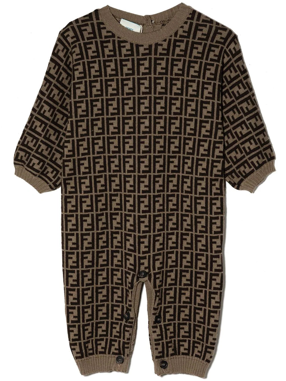 Pelele con logo FF Fendi Kids