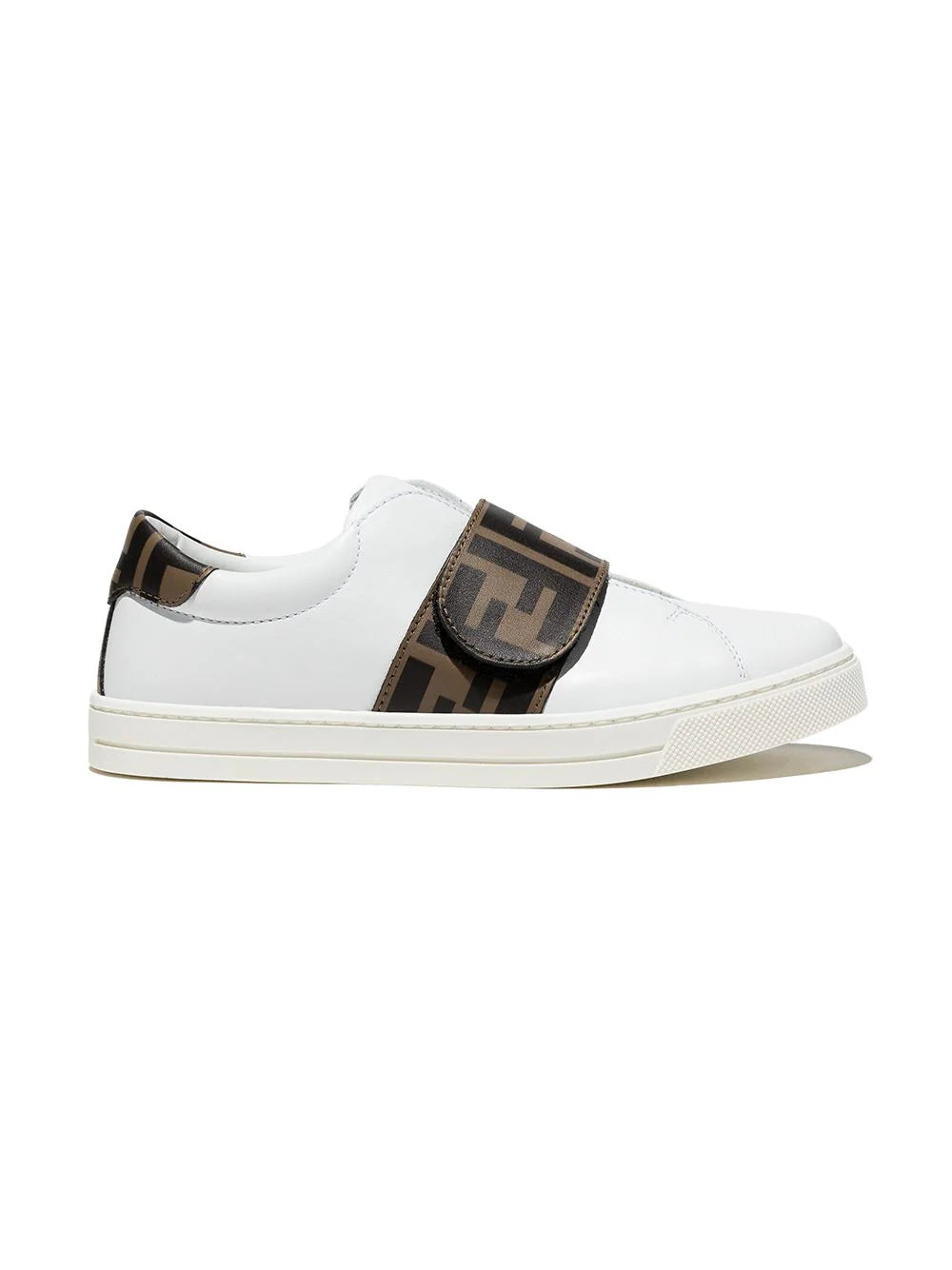 Zapatillas bajas con logo en la correa Fendi Kids