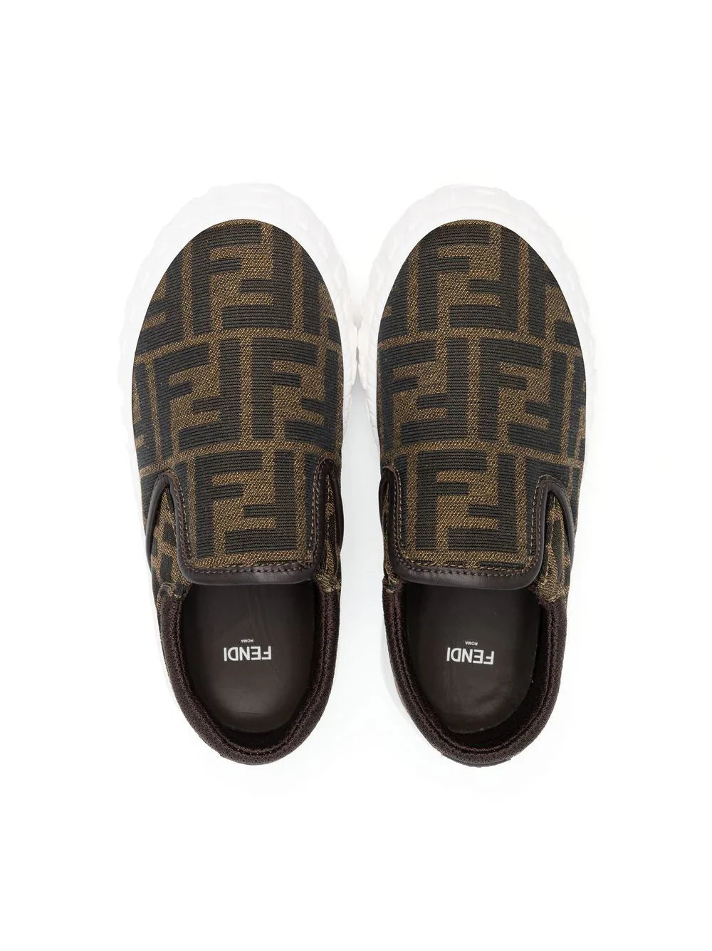 Zapatillas slip-on con monograma Fendi Kids