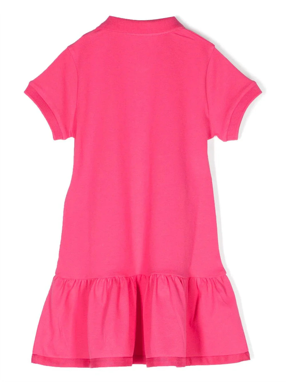 Vestido fuxia con falda acampanada de la marca MONCLER