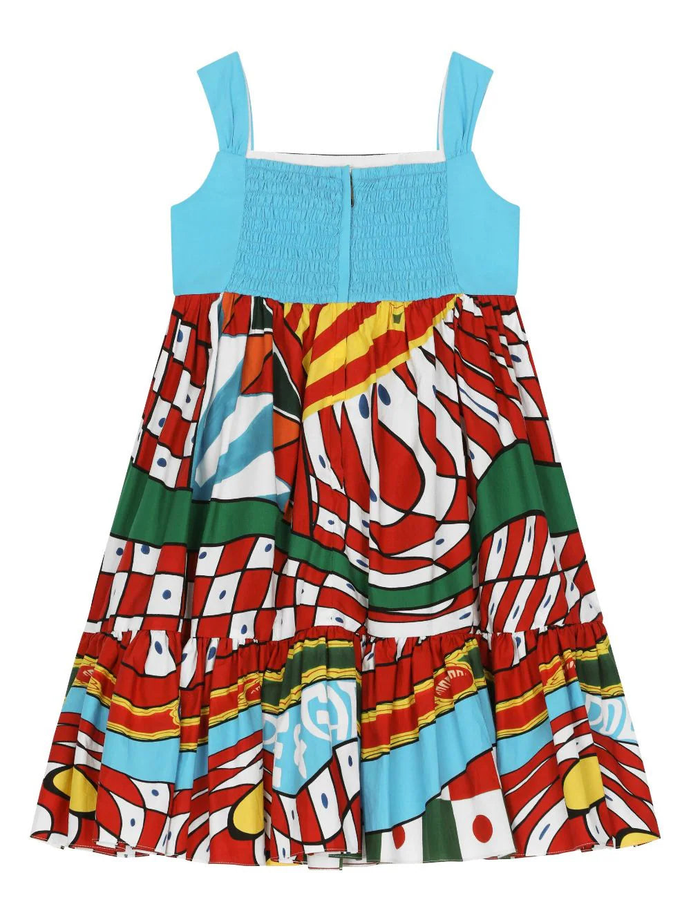 Vestido sin mangas con estampado Carretto Dolce & Gabbana
