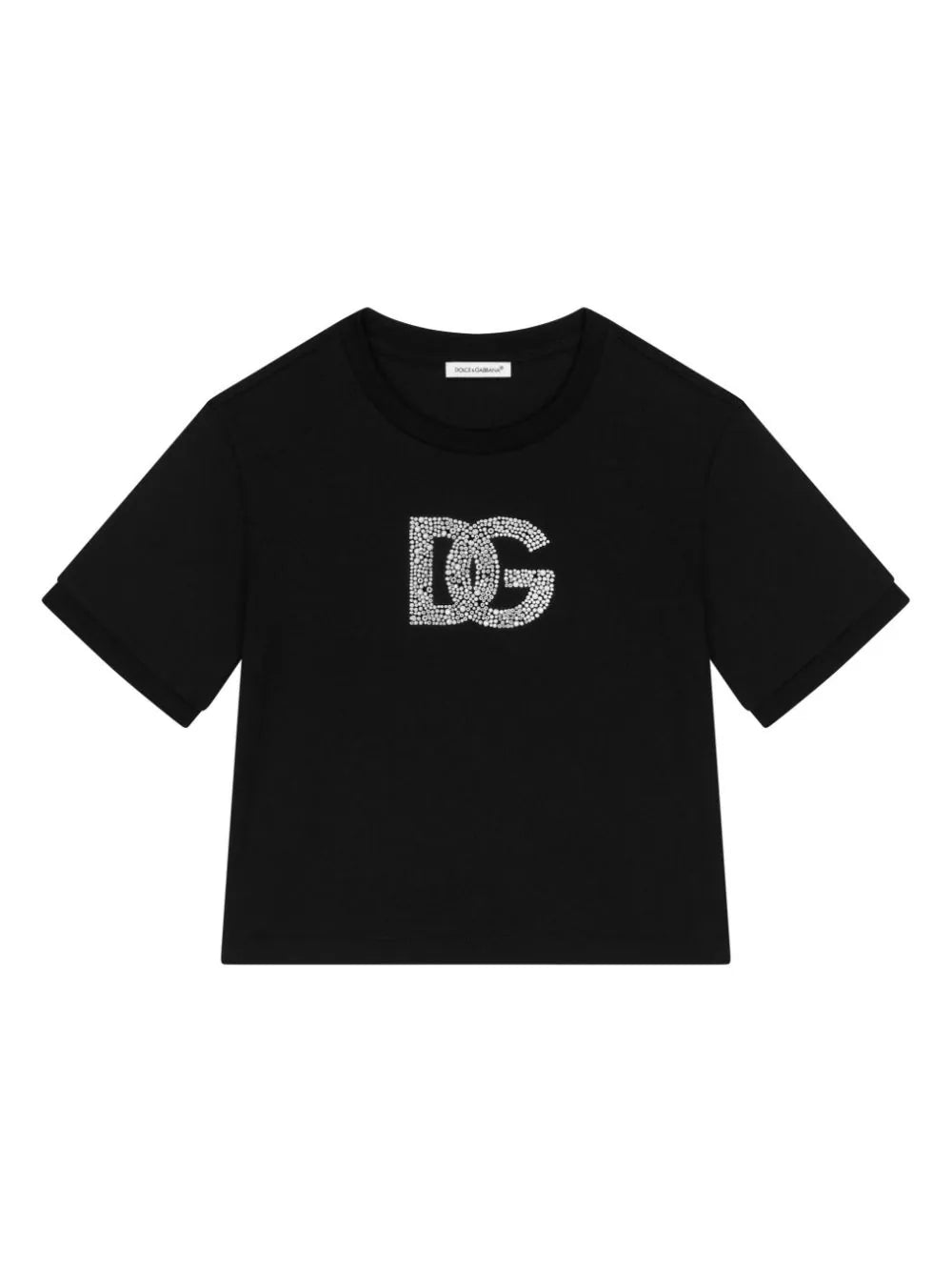 Camiseta color negro DNA con aplique del logo Dolce & Gabbana