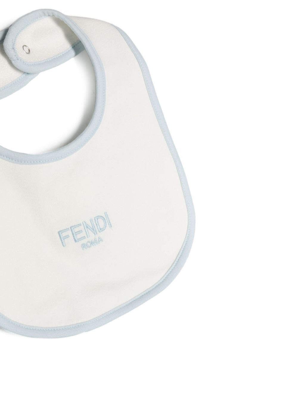 Pelele azul con logo bordado Fendi Kids
