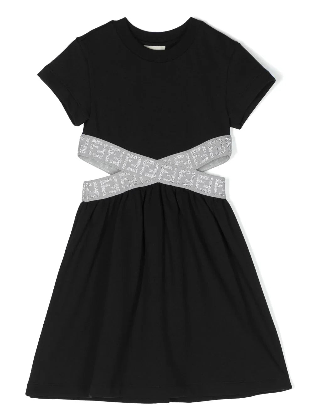 Vestido con logo FF Fendi Kids