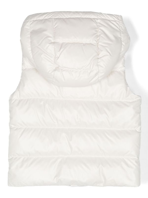 Chaleco acolchado con capucha y logo MONCLER