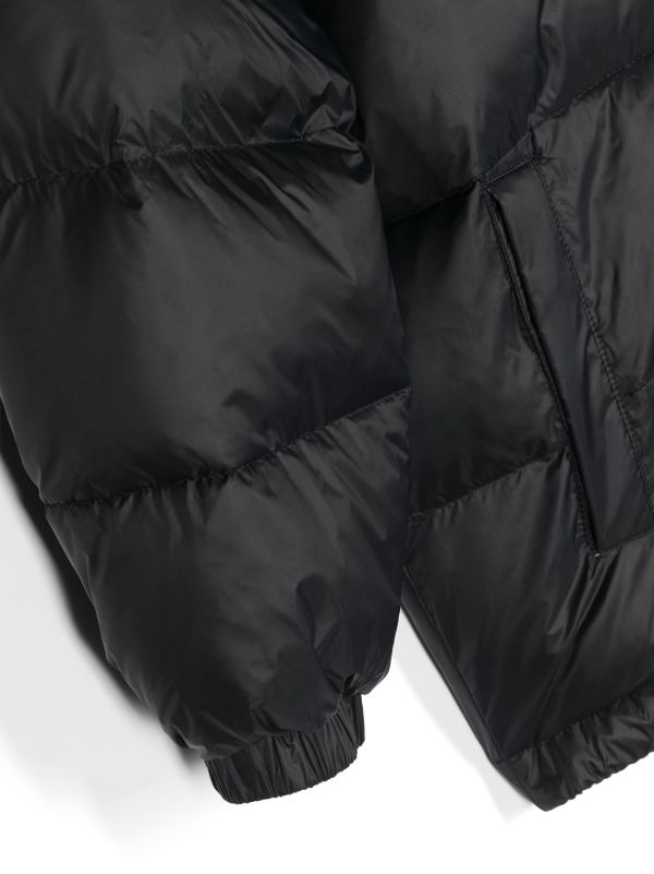Chaqueta acolchada con parche del logo y capucha Dolce & Gabbana
