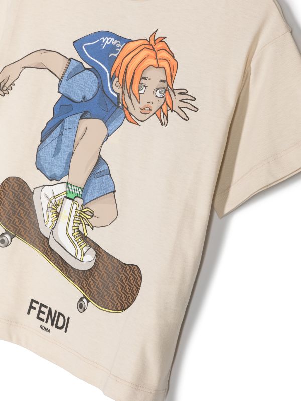 Camiseta con estampado FENDI Kids