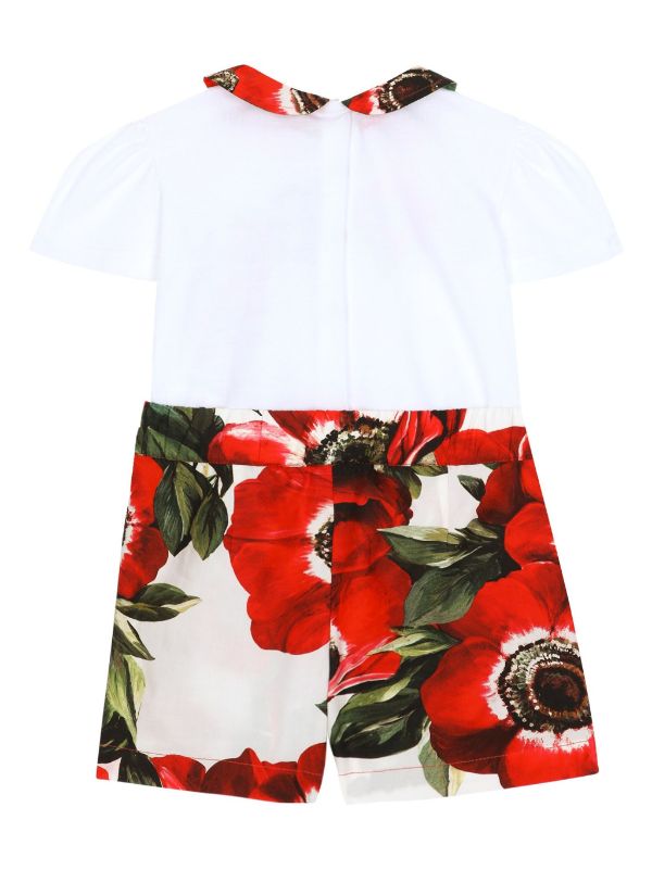 Conjunto con estampado floral Amapola Dolce & Gabbana