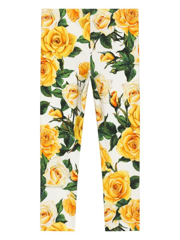 Leggins estampado con floral print de la marca Dolce & Gabbana