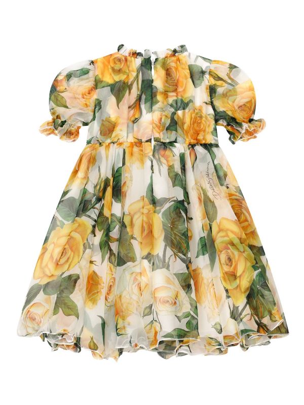 Vestido estampado con motivo floral de la marca Dolce & Gabbana