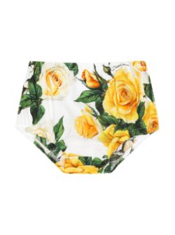Vestido para bebe con estampado floral de la marca Dolce & Gabbana