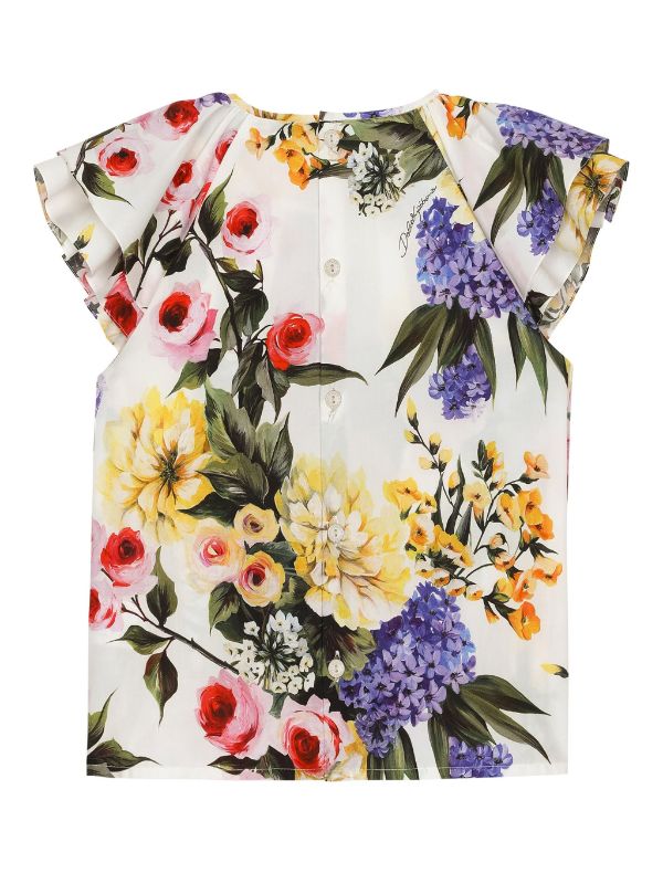 BLUSA con estampado floral Flower Power de la marca Dolce&Gabbana