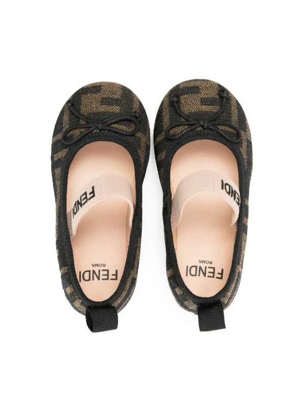 Ballerinas con monograma Fendi Kids