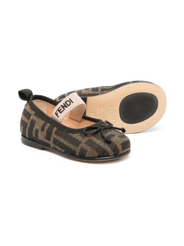 Ballerinas con monograma Fendi Kids