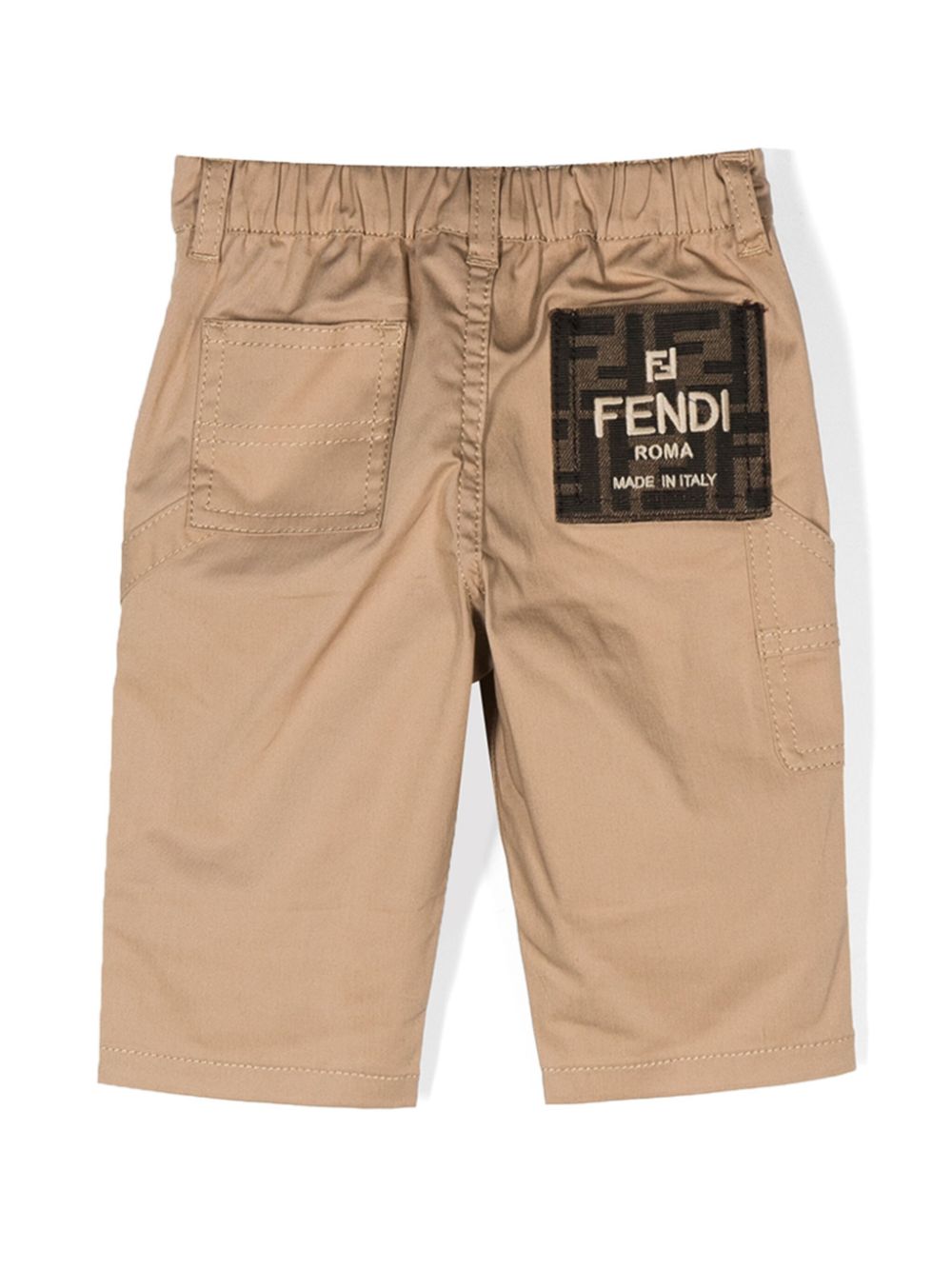 Pantalón rectos con logo FF de la marca Fendi Kids