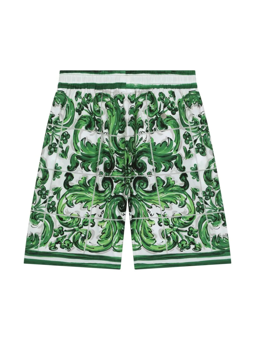 Bermudas con estampado Mayólica Dolce & Gabbana Kids