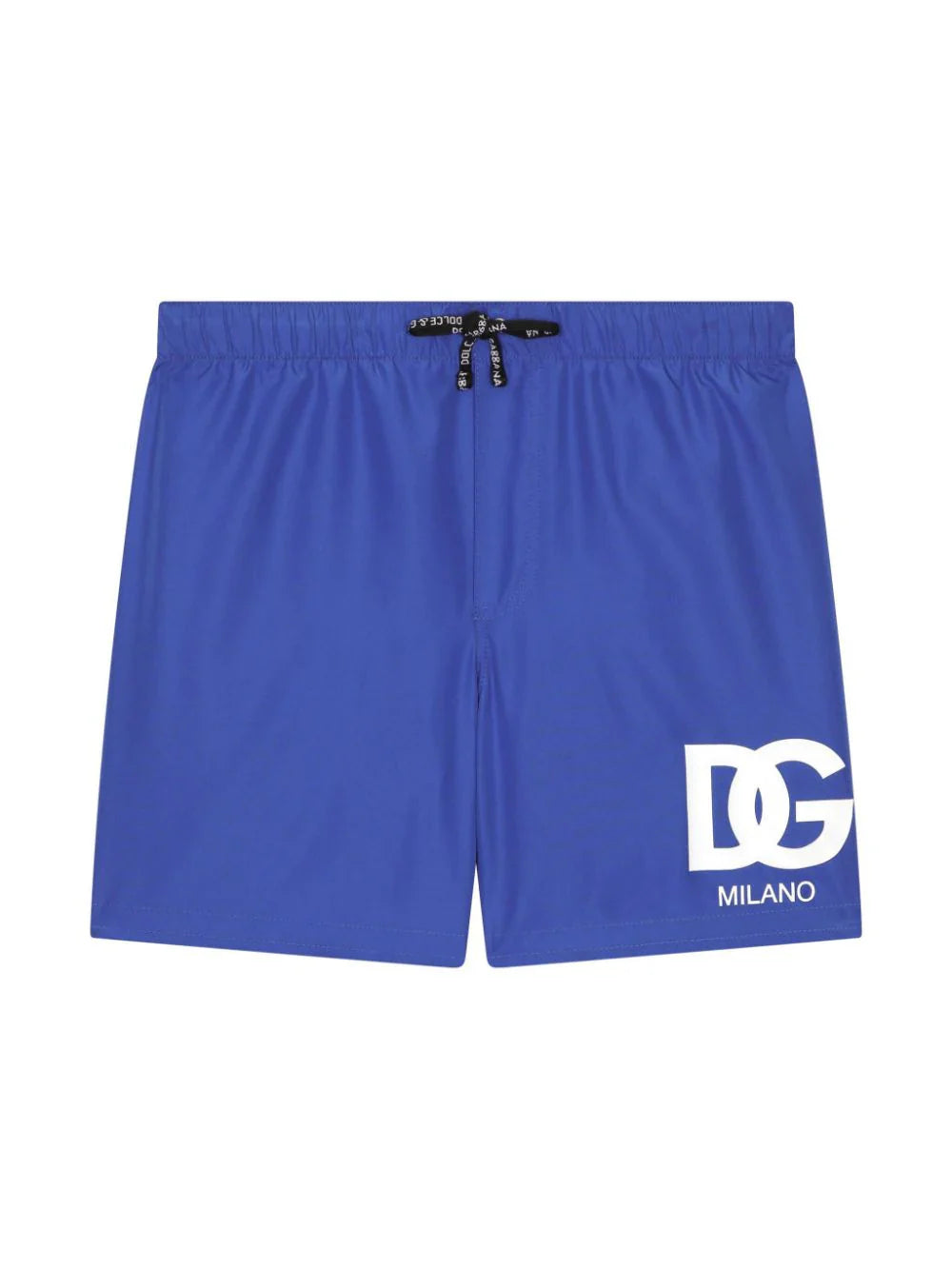 Bañador azul con logo estampado Dolce & Gabbana Kids