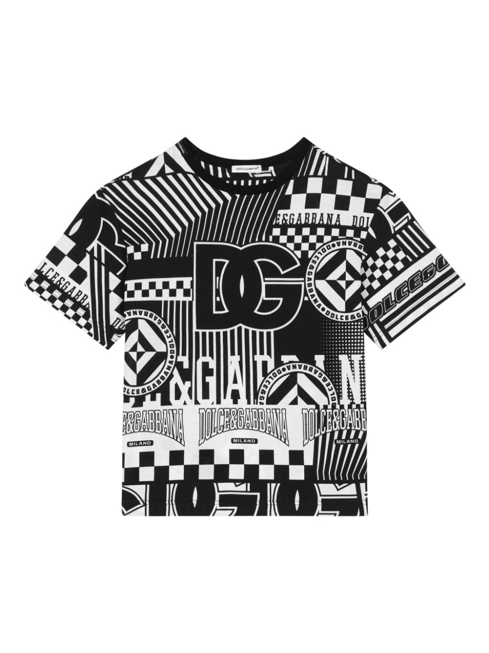 Camiseta con logo estampado de la marca Dolce&Gabbana Kids