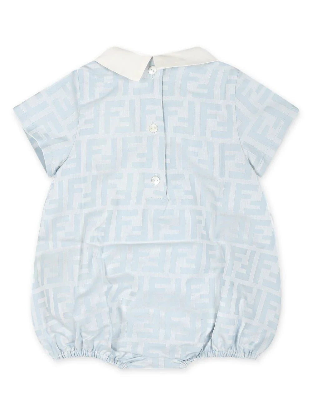 Pelele azul con motivo FF en jacquard de la marca Fenfi kids