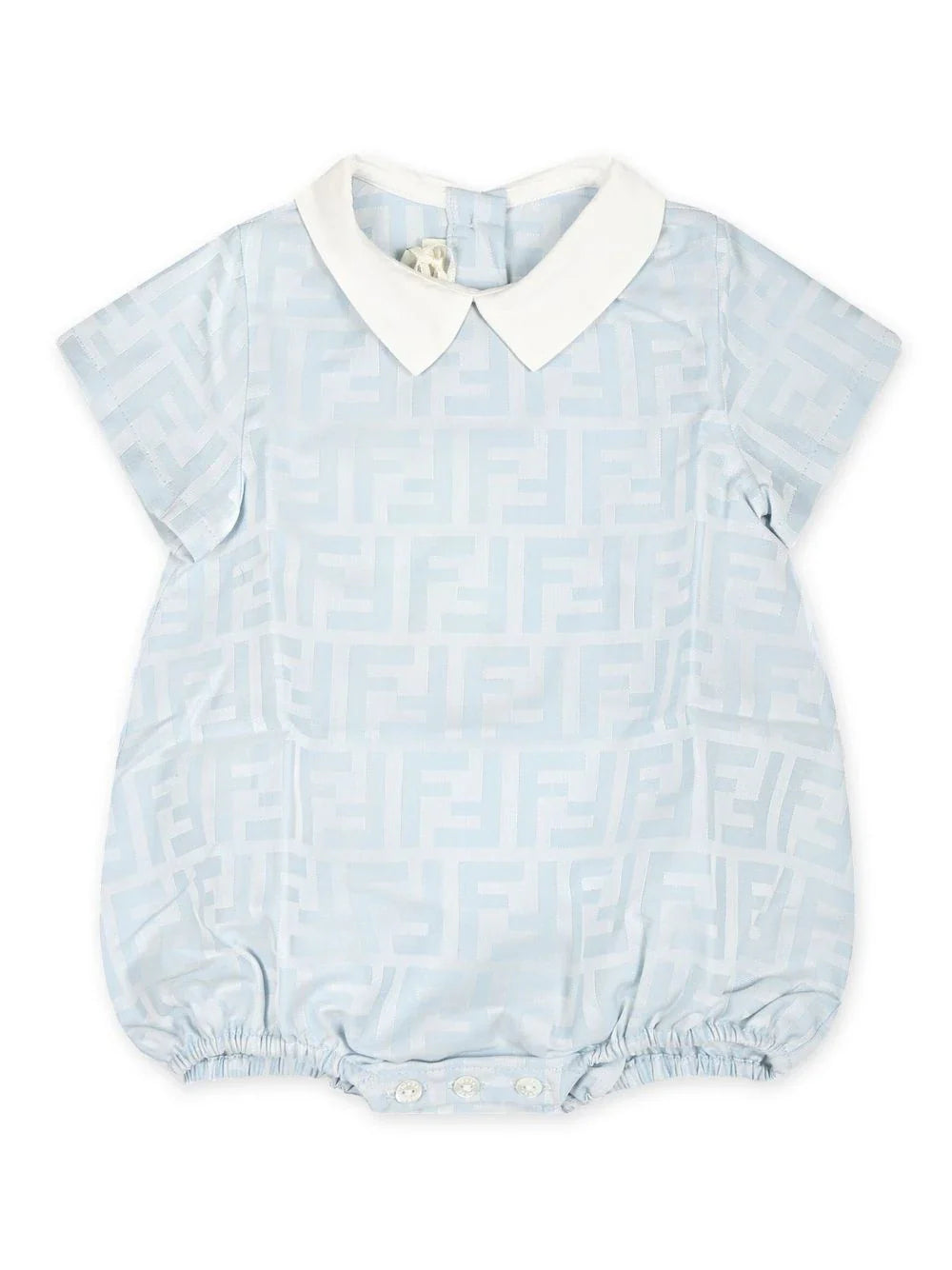 Pelele azul con motivo FF en jacquard de la marca Fenfi kids