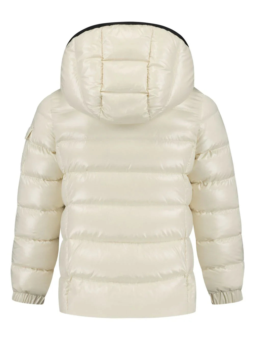 Plumífero blanco Bady con capucha de la marca MONCLER