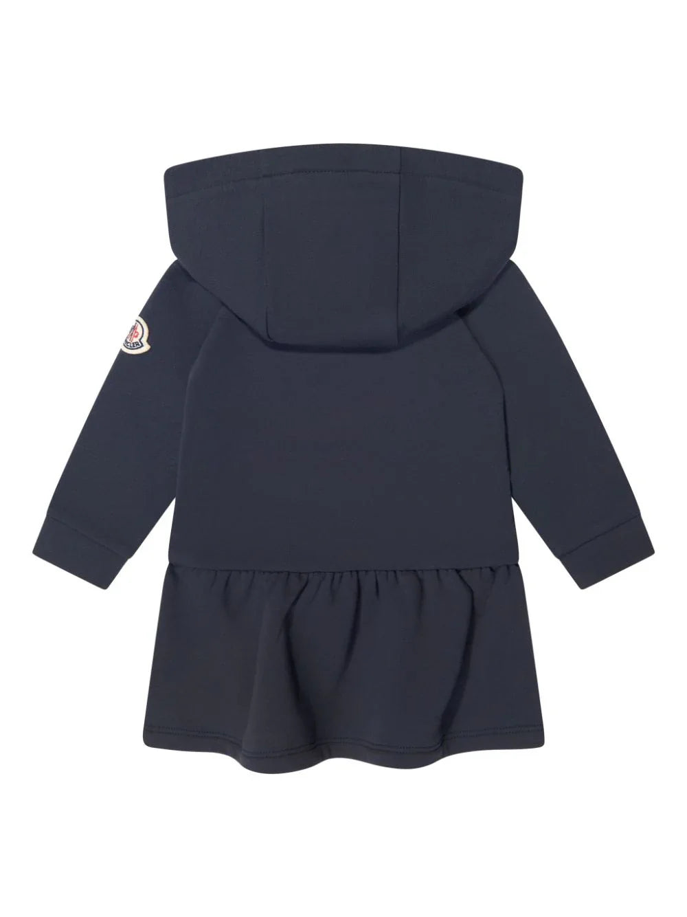 Vestido estilo sudadera con logo estampado Moncler