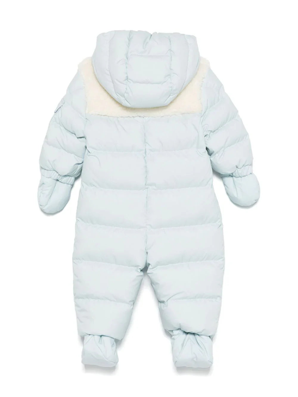 Traje de nieve capitonado con capucha de la marca MONCLER