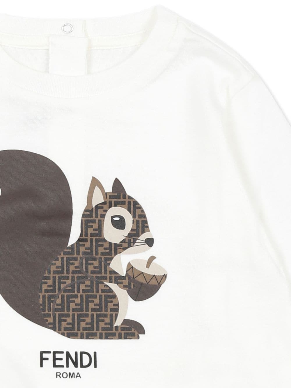 Camiseta con logo Fendi estampado