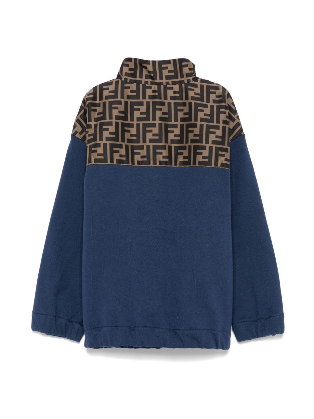Sudadera con logo FF estampado y cuello alto de la marca Fendi Kids
