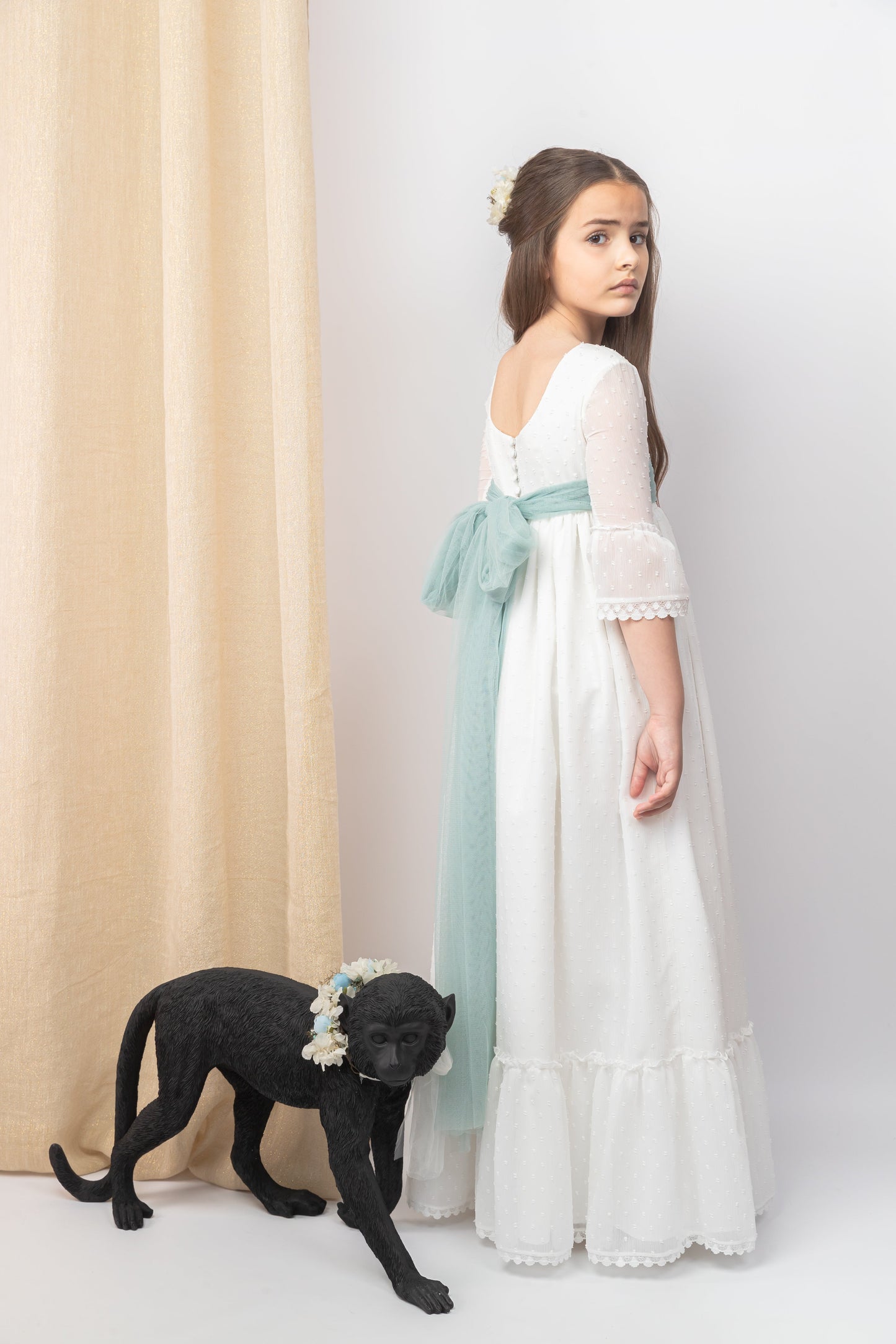 Vestido Elisabetta de comunión para niña de la marca Flor de C