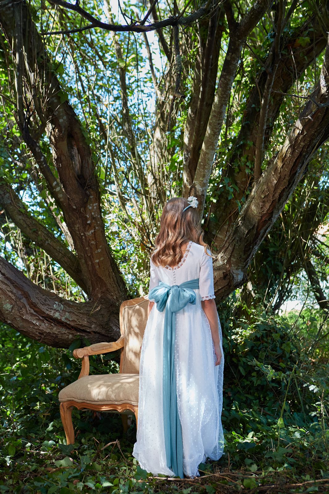 Vestido Suzanne de comunión para niña de la marca Flor de C