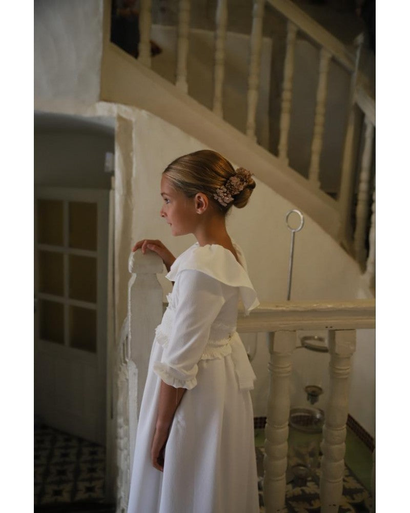 Vestido de comunión NATALIA de la marca PETRITAS (lazada no incluida)