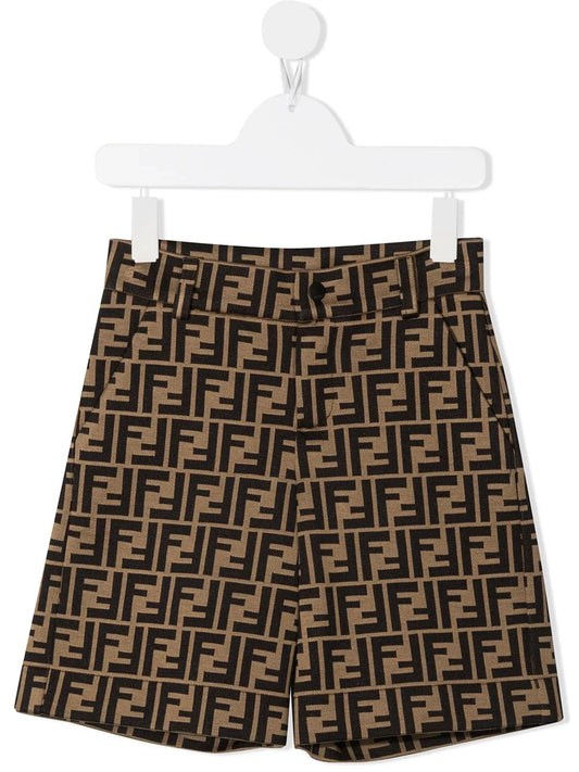Shorts para niño con motivo FF de la marca Fendi Kids