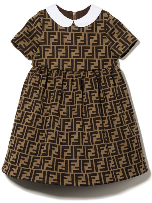 Vestido para bebé con motivo del logo FF Fendi Kids