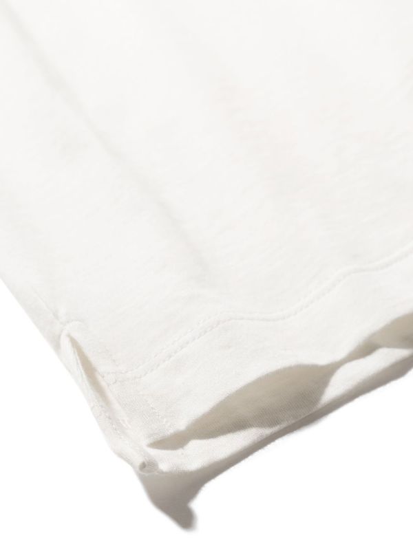 Polo blanco con logo estampado de la marca Fendi Kids