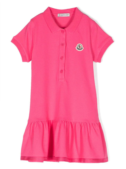 Vestido fuxia con falda acampanada  de la marca MONCLER