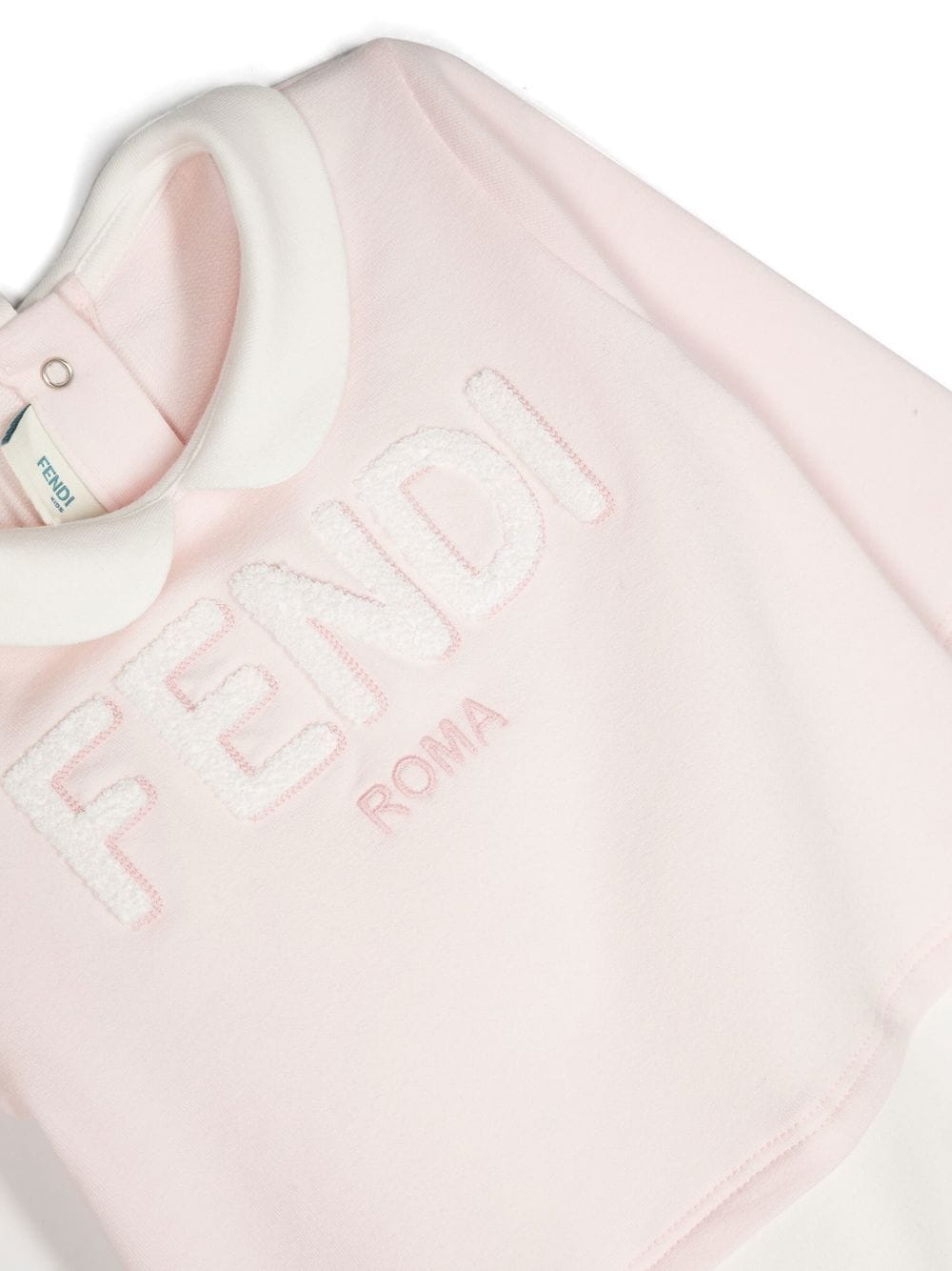 Pelele con logo bordado Fendi Kids