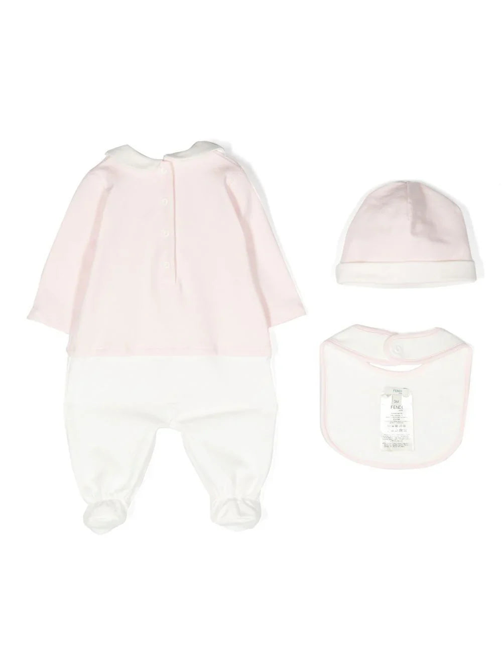 Pelele con logo bordado Fendi Kids