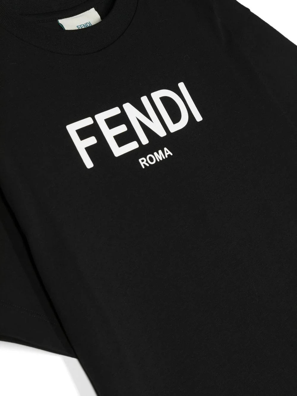 Camiseta con logo estampado Fendi Kids