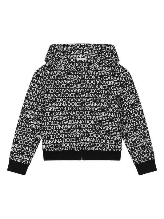 Sudadera con capucha y logo estampado Dolce & Gabbana