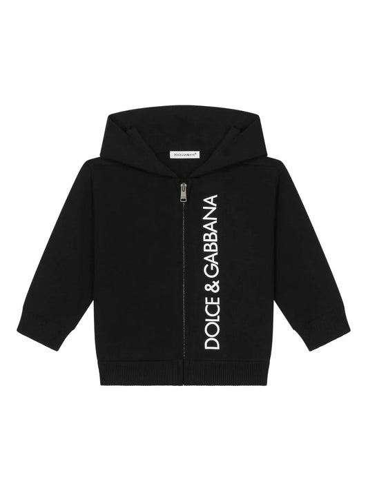Sudadera con cierre y logo estampado Dolce & Gabbana