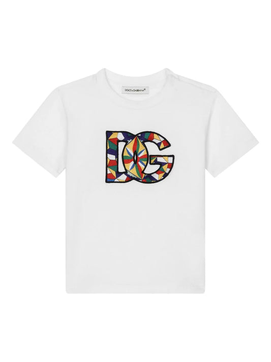 Camiseta con parche del logo Dolce & Gabbana