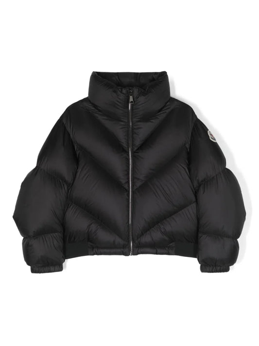 Chaqueta - plumífero color negro con parche del logo MONCLER