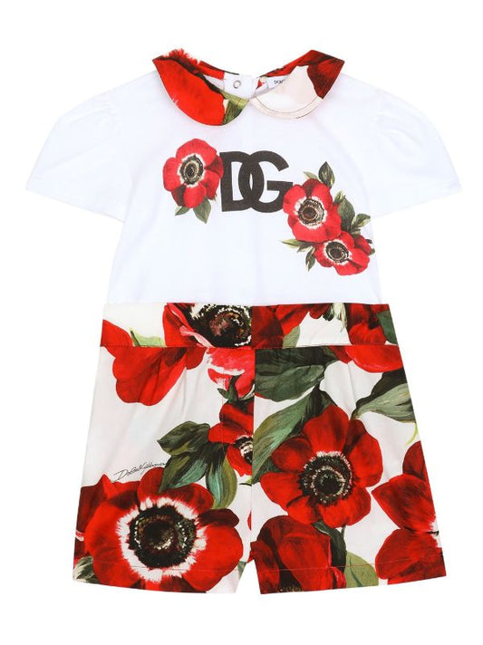 Conjunto con estampado floral Amapola  Dolce & Gabbana