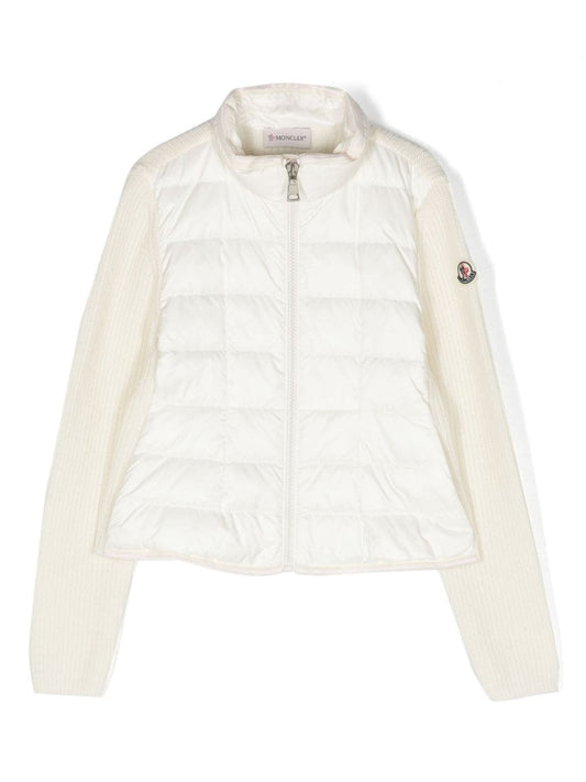 Chaqueta hamarra con tejido de canalé de la marca MONCLER