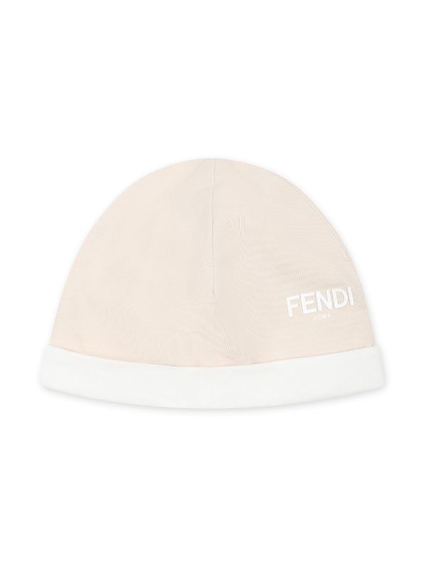 Set de pelele beige con logo Fendi estampado
