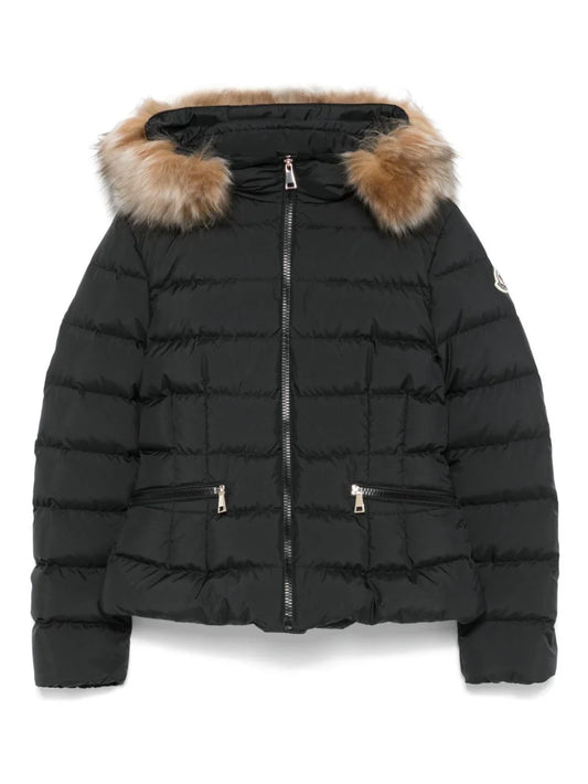 Chaqueta NEGRA - plumífero con parche del logo MONCLER