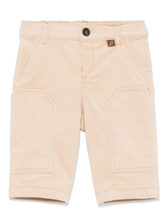 Shorts beige para bebe de la marca Fendi Kids